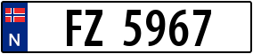 Trailer License Plate